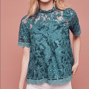 Anthropologie HD in Paris Lace Meadows Blouse